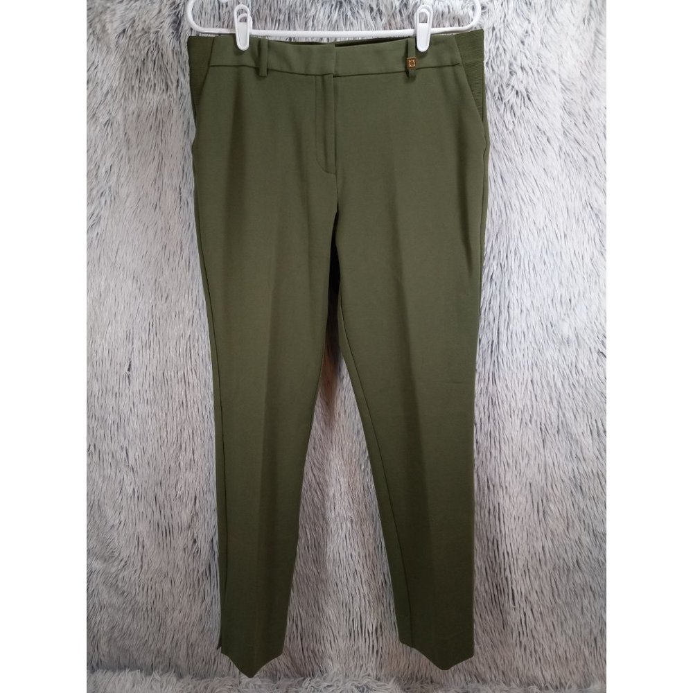 Anne Klein Pants Womans 10 Olive Green Business Casual Formal Bottoms